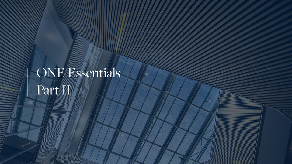 ONE ESSENTIALS | Part II